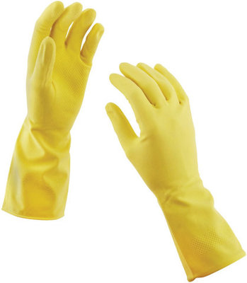 YELLOW RUBBER GLOVES XL